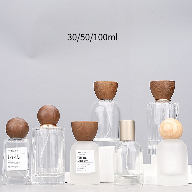 Luxury Skincare Packaging - High-grade 30/50/100ml Empty Clear/ Frosted Glass