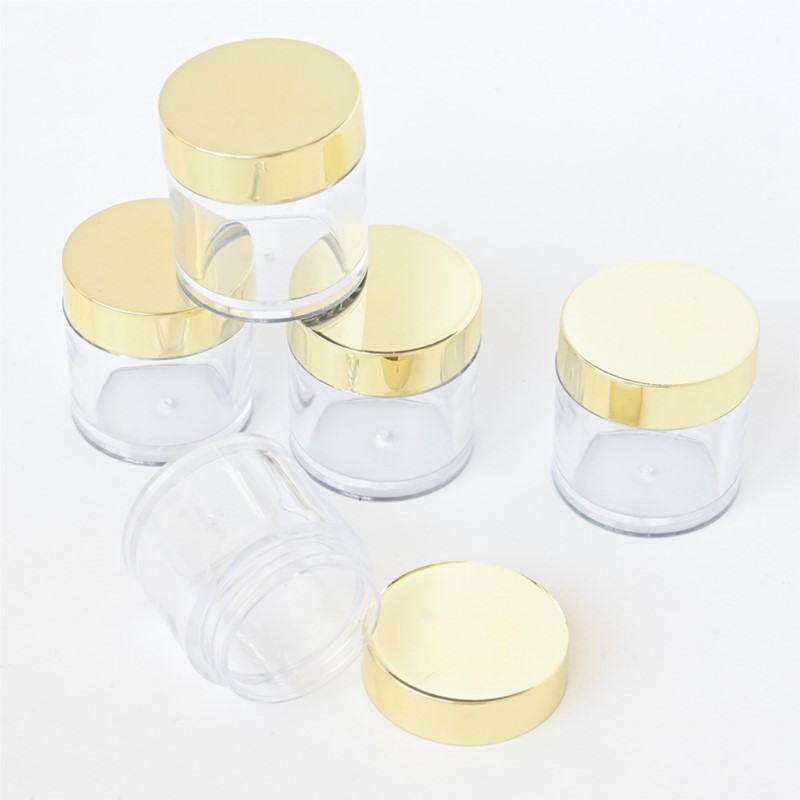 20/50/100Pcs Gold Lid Clear Em - Luxury Skincare Packaging ulasan dan harga