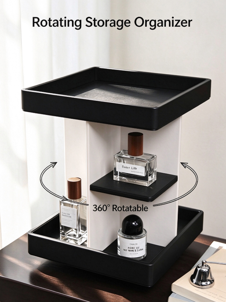 360° Rotating Makeup Organizer - Luxury Skincare Tools ulasan dan harga
