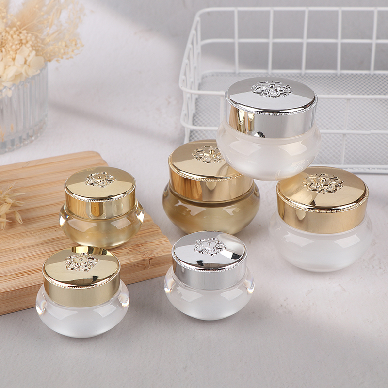 Acrylic Empty Travel Cream Jar - Luxury Skincare Tools ulasan dan harga