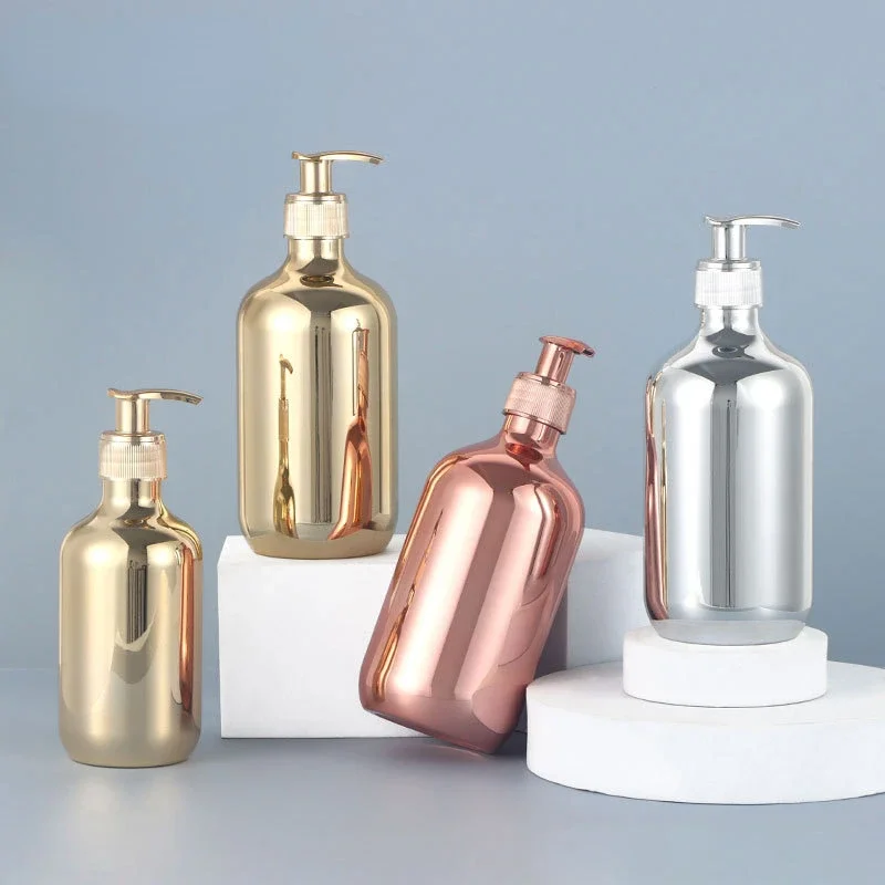 500ml Electroplating Gold Silv - Luxury Skincare Packaging ulasan dan harga