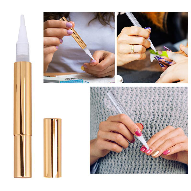 3ml gold Twist Pens Empty Nail - Luxury Skincare Packaging ulasan dan harga